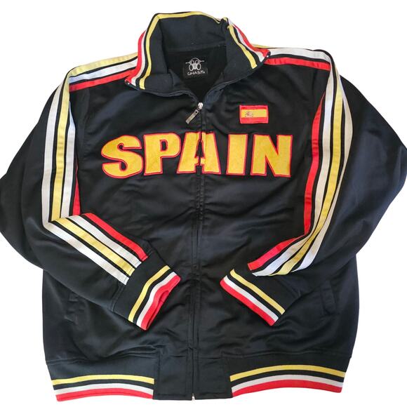 Spain Ghast Soccer Football Olympic Track Warm up Jacket Men's Size L 3594 - Picture 1 of 9
